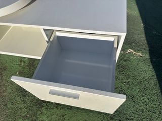 Mesa de salón TV extensible blanco