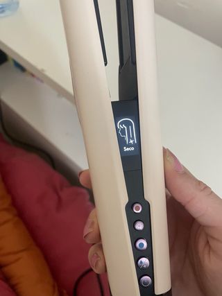 Piastra per capelli Dyson Airstrait rosa e beige