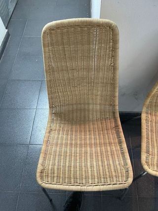 Pack 4 Sillas Ratán IKEA Estilo Nórdico