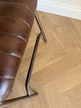 Silla estilo vintage retro marrón