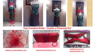Tocado con velo de rejilla Elena Bernal Rojo