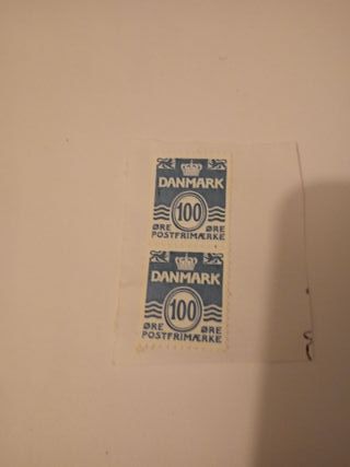 Sello Dinamarca 100 øre Postfrimærke