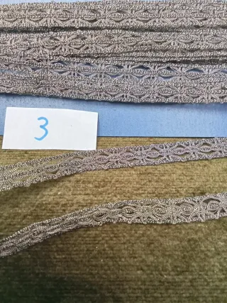 Puntillas metalizadas plata para ornamentos liturg