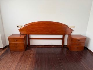 Habitación doble de madera maciza de castaño