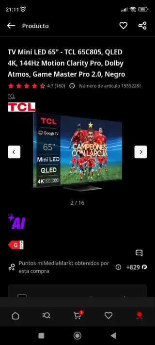 TV TCL 65 Smart TV