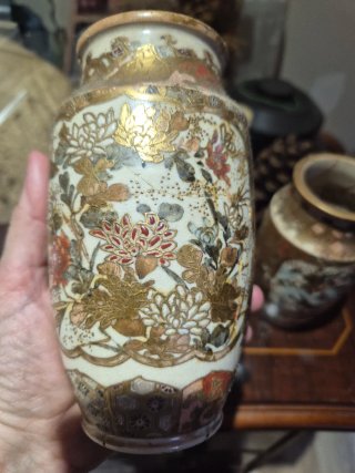Jarrones japoneses Satsuman antiguos