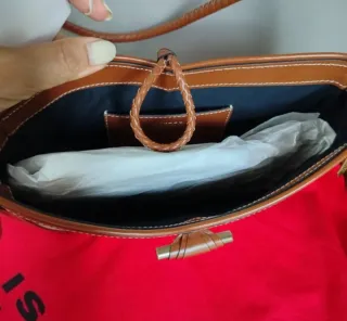 Borsa a tracolla Isabel Marant beige/marrone