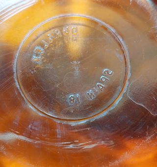 Vajilla Vintage AmbarDURALEX(Usada-Rayada)49 pieza