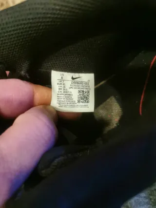 Nike Court Vision Mid Negro/Rojo