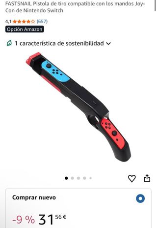 Pistola Joy-Con para Nintendo Switch