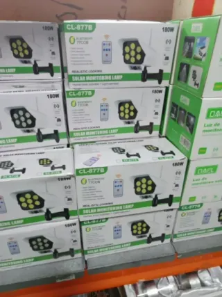 3 Faretti LED Falsi Telecamera di Sicurezza