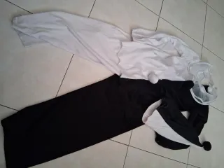 Disfraz Arlequín Infantil Blanco y Negro