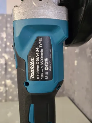 Amoladora Makita 125mm 18V+ Batería 6.0Ah y Cargad
