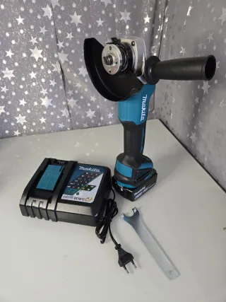 Amoladora Makita 125mm 18V+ Batería 6.0Ah y Cargad