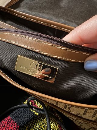 Bolso Carolina Herrera Beige y Marrón