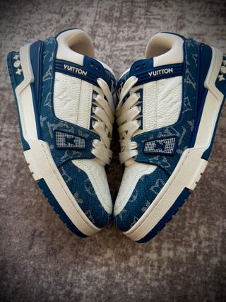 Zapatos Louis Vuitton Azules y Blancos