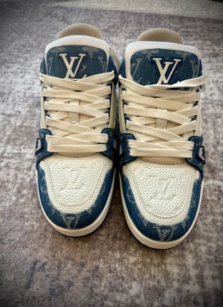 Zapatos Louis Vuitton Azules y Blancos