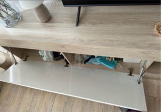 Mobile TV moderno beige e legno