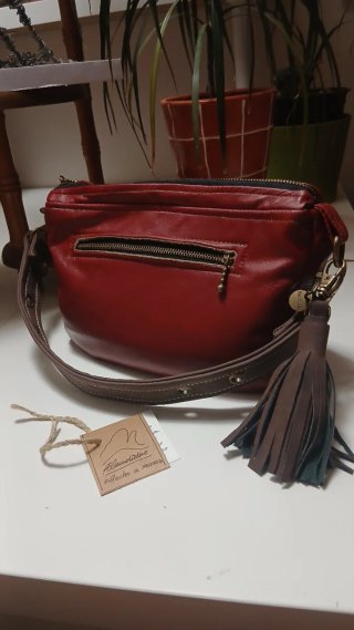 Bolso pequeño piel  Handmade hecho a mano artesano