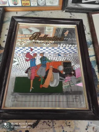 Espejo Bar Ballantine's The Superb Scotch