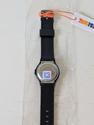 Reloj negro analógico SKMEI minimalista silicona