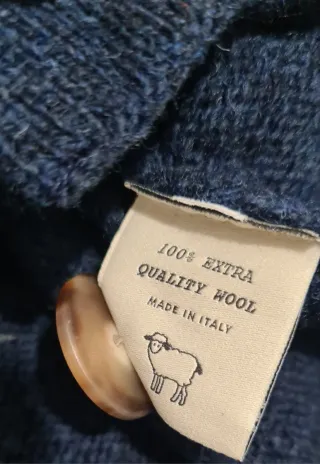 Velasca Cordovado Cardigan Blu Taglia 50