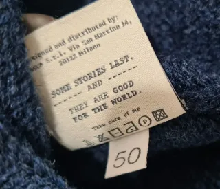 Velasca Cordovado Cardigan Blu Taglia 50