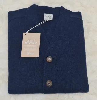 Velasca Cordovado Cardigan Blu Taglia 50