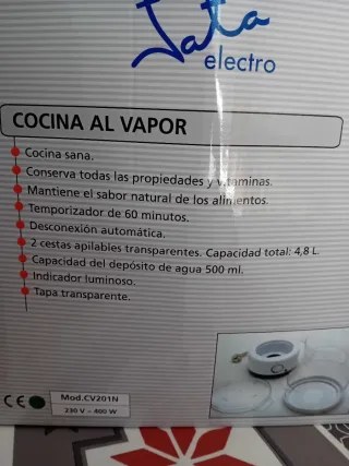 Vaporera Jata Electro con Recetario