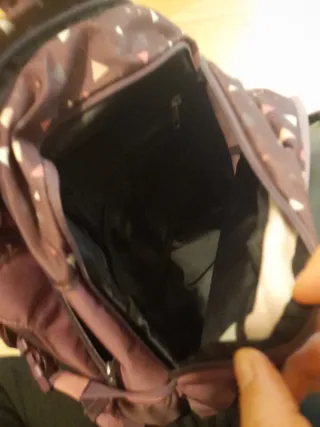 Mochila estampada con funda impermeable