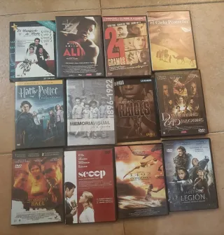 Lote 12 DVDs: Ali, Harry Potter, Raíces y más
