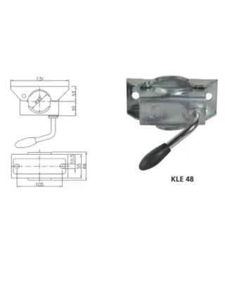Rueda Jockey y pilotos remolque caravana van