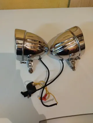 Faros Auxiliares Universales Cromados