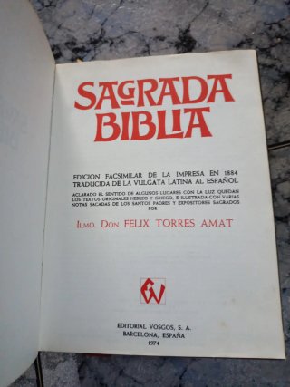 Sagrada biblia  edición especial