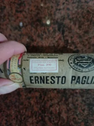 Frasco antiguo ERNESTO PAGLIANO sin abrir