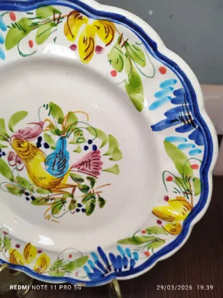 Plato decorativo vintage con sello PLAYA