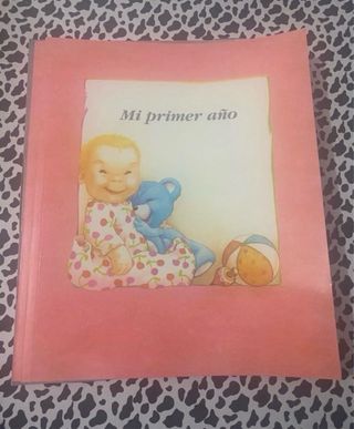 Dos Libros Mi Primer Año Bebé Azul y Rosa