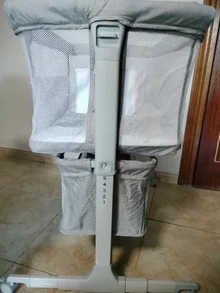 Cuna de colecho gris