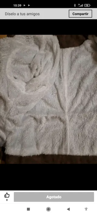 Chaqueta SHEIN efecto piel marrón Talla L