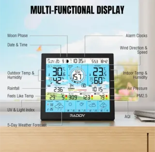 Estación Meteorológica RADDY WF-120P