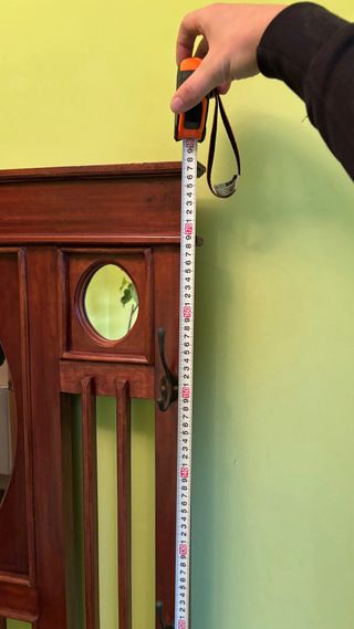 Cómoda recibidor madera y espejo