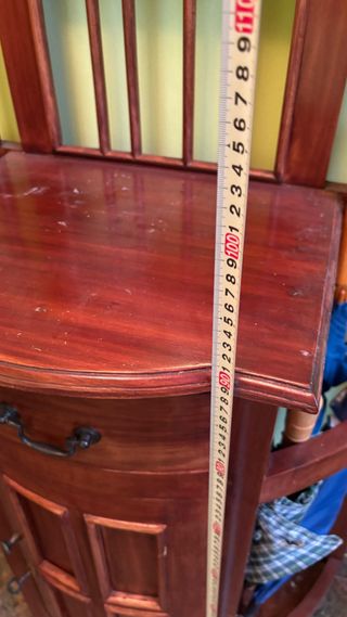 Cómoda recibidor madera y espejo