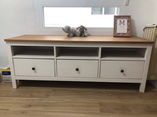 Mueble TV IKEA HEMNES Blanco/Marrón