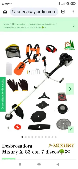 Desbrozadora de gasolina