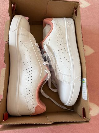 Zapatillas Puma Blancas y Rosas Talla 40