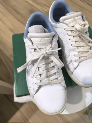 Lacoste Mujer Talla 36 Blancas 100% piel