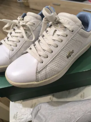 Lacoste Mujer Talla 36 Blancas 100% piel