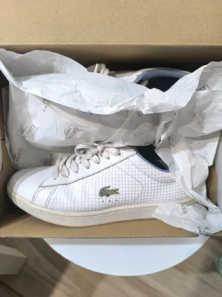 Lacoste Mujer Talla 36 Blancas 100% piel