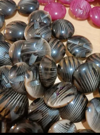 Bottoni vintage 5 colori Lotto 50 bottoni