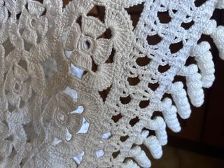 Colcha ganchillo hecha a mano